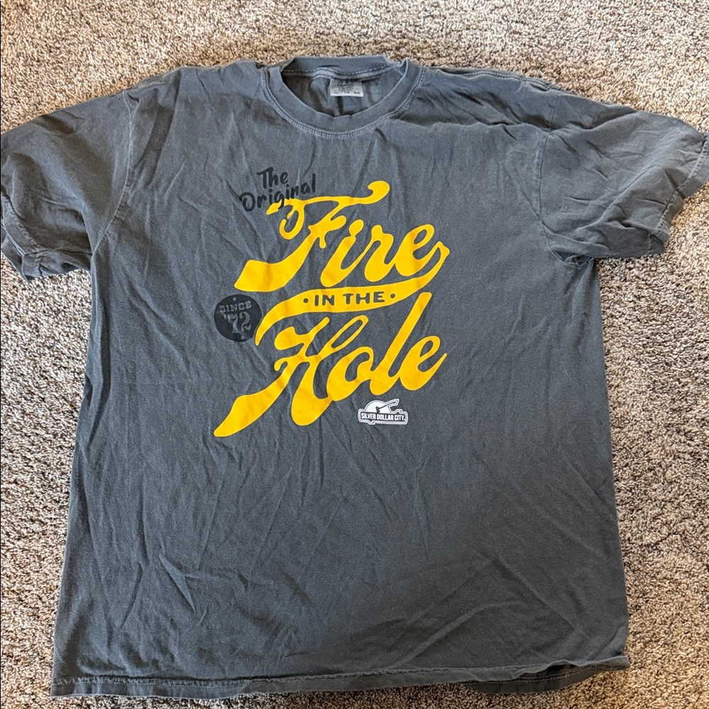 Comfort Colors Silver Dollar City Fire in the Hole Gray T-Shirt